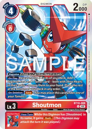 Shoutmon (Winner Pack -Exceed Apocalypse-) (BT10-008) [Xros Encounter] Foil - Deck Out Gaming