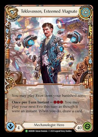 Teklovossen, Esteemed Magnate - HER088 (HER088) [Flesh and Blood: Promo Cards] Cold Foil - Deck Out Gaming