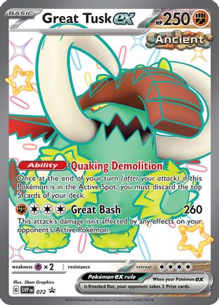 Great Tusk ex - 072 (72) [SV: Scarlet & Violet Promo Cards] Holofoil - Deck Out Gaming