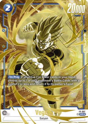 Vegeta - FP-007 (Gold) (FP-007) [Fusion World Promotion Cards and Packs] Foil - Deck Out Gaming