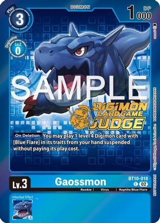 Gaossmon (Judge Pack 5) (BT10-018) [Xros Encounter] Foil - Deck Out Gaming