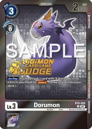 Dorumon (Judge Pack 5) (BT9-058) [X Record] Foil - Deck Out Gaming