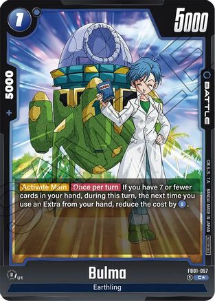 Bulma (Tournament Pack 01) (FB01-057) [Tournament and Championship Promos] Foil - Deck Out Gaming