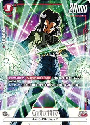 Android 17 (Tournament Pack -Winner- 01) (FS01-06) [Tournament and Championship Promos] Foil - Deck Out Gaming