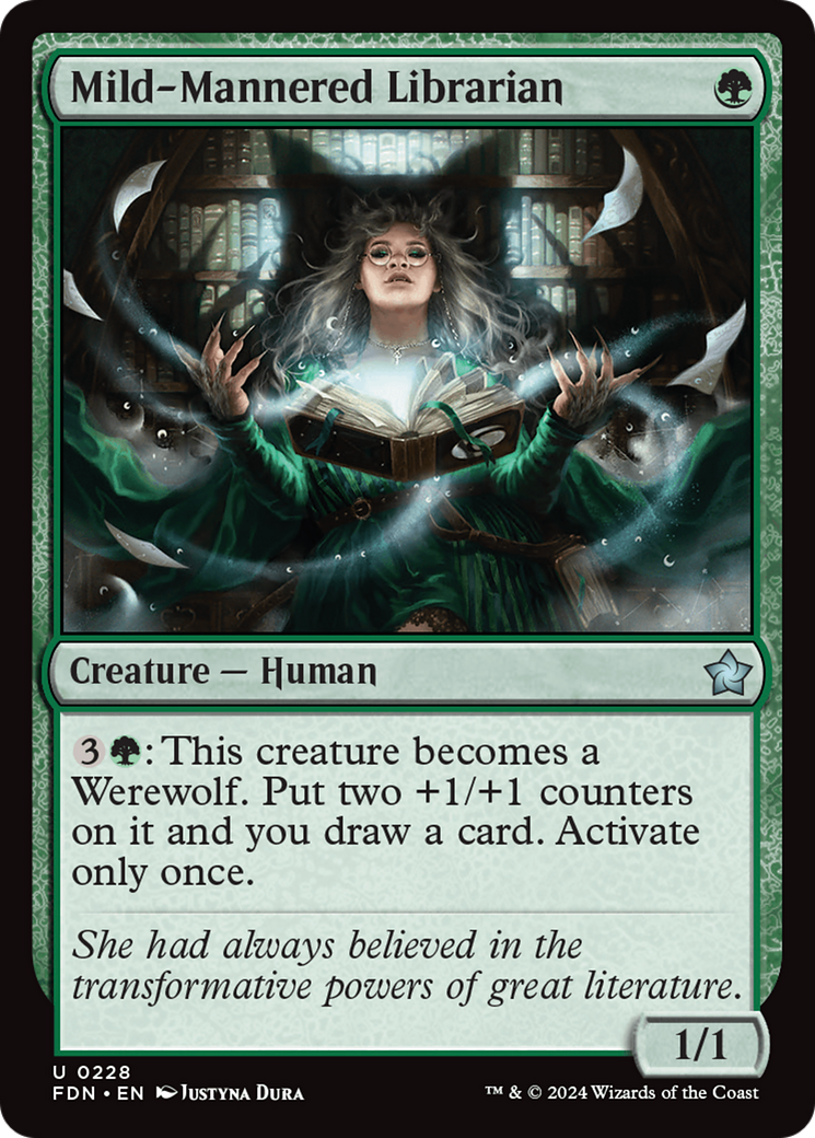 Mild-Mannered Librarian (228) [Foundations] foil - Deck Out Gaming