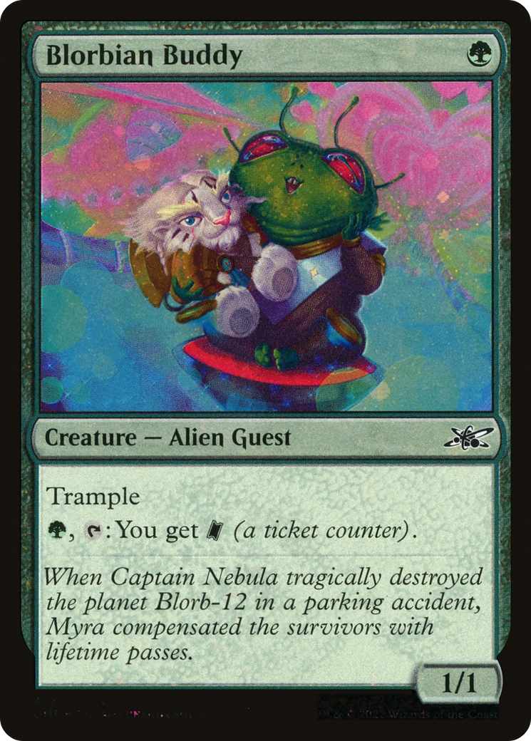 Blorbian Buddy (Galaxy Foil) (417) [Unfinity] foil - Deck Out Gaming
