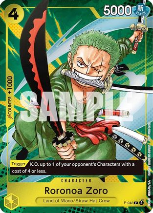 Roronoa Zoro (Event Pack Vol. 3) (P-042) [One Piece Promotion Cards] Foil