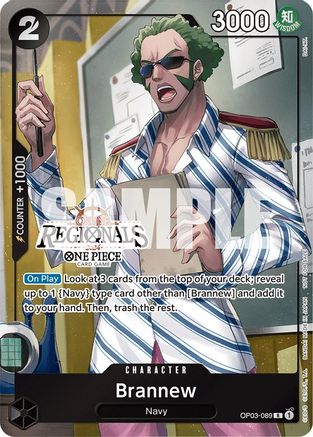 Brannew (Online Regional 2024) [Participant] (OP03-089) [One Piece Promotion Cards] Foil - Deck Out Gaming