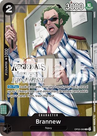 Brannew (Offline Regional 2024) [Finalist] (OP03-089) [One Piece Promotion Cards] Foil - Deck Out Gaming