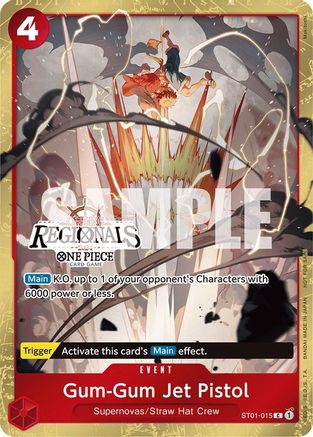 Gum-Gum Jet Pistol (Offline Regional 2024) [Participant] (ST01-015) [One Piece Promotion Cards] Foil