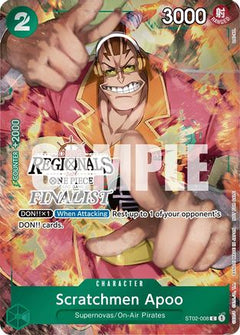 Scratchmen Apoo (Online Regional 2024) [Finalist] (ST02-008) [One Piece Promotion Cards] Foil - Deck Out Gaming
