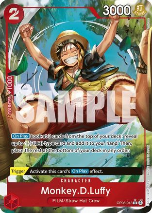 Monkey.D.Luffy (Alternate Art) (OP06-013) [Wings of the Captain] Foil - Deck Out Gaming