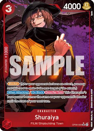Shuraiya (Alternate Art) (OP06-009) [Wings of the Captain] Foil - Deck Out Gaming