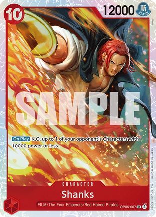Shanks (OP06-007) [Wings of the Captain] Foil - Deck Out Gaming