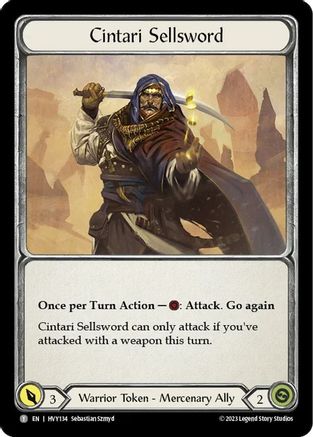 Cintari Sellsword (HVY134) [Heavy Hitters] - Deck Out Gaming