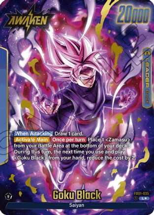 Goku Black - FB01-035 (Alternate Art) (FB01-035) [Awakened Pulse] Foil - Deck Out Gaming