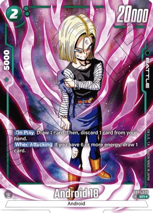 Android 18 - FB01-079 (Alternate Art) (FB01-079) [Awakened Pulse] Foil - Deck Out Gaming