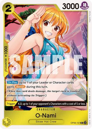 O-Nami (OP06-101) [Wings of the Captain] Foil - Deck Out Gaming