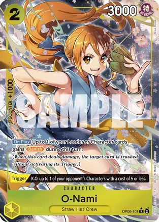 O-Nami (Alternate Art) (OP06-101) [Wings of the Captain] Foil - Deck Out Gaming