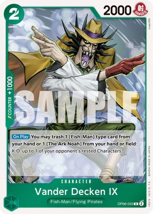 Vander Decken IX (OP06-033) [Wings of the Captain] Foil