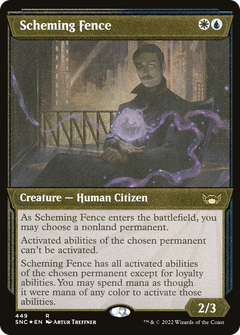 Scheming Fence (Showcase) (Foil Etched) (449) [Streets of New Capenna] foil - Deck Out Gaming