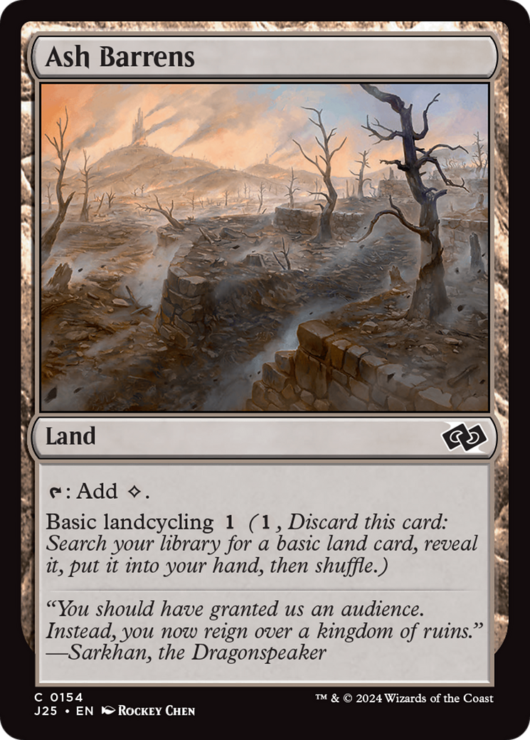 Ash Barrens (154) [Foundations Jumpstart] - Deck Out Gaming