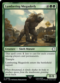 Lumbering Megasloth (80) [Fallout] - Deck Out Gaming