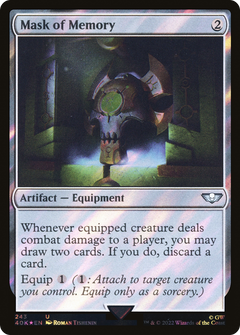 Mask of Memory (Surge Foil) (243) [Warhammer 40,000 Commander] foil - Deck Out Gaming