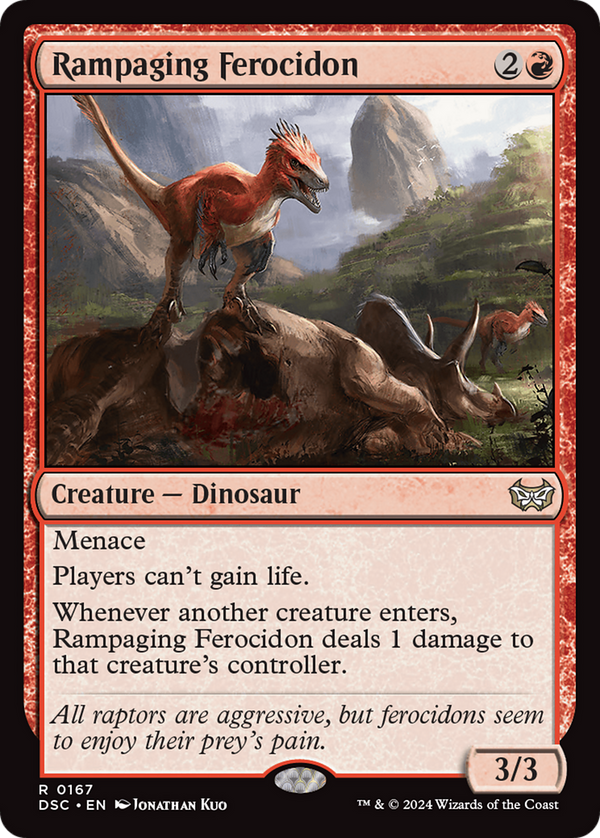Rampaging Ferocidon (167) [Duskmourn: House of Horror Commander] - Deck Out Gaming