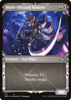 Blade-Blizzard Kitsune (Showcase) (331) [Kamigawa: Neon Dynasty] - Deck Out Gaming