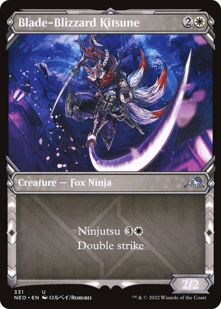 Blade-Blizzard Kitsune (Showcase) (331) [Kamigawa: Neon Dynasty] - Deck Out Gaming