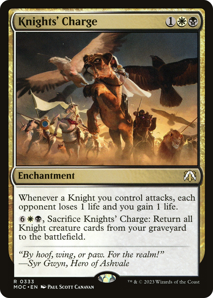 Knights' Charge (333) [March of the Machine Commander] - Deck Out Gaming