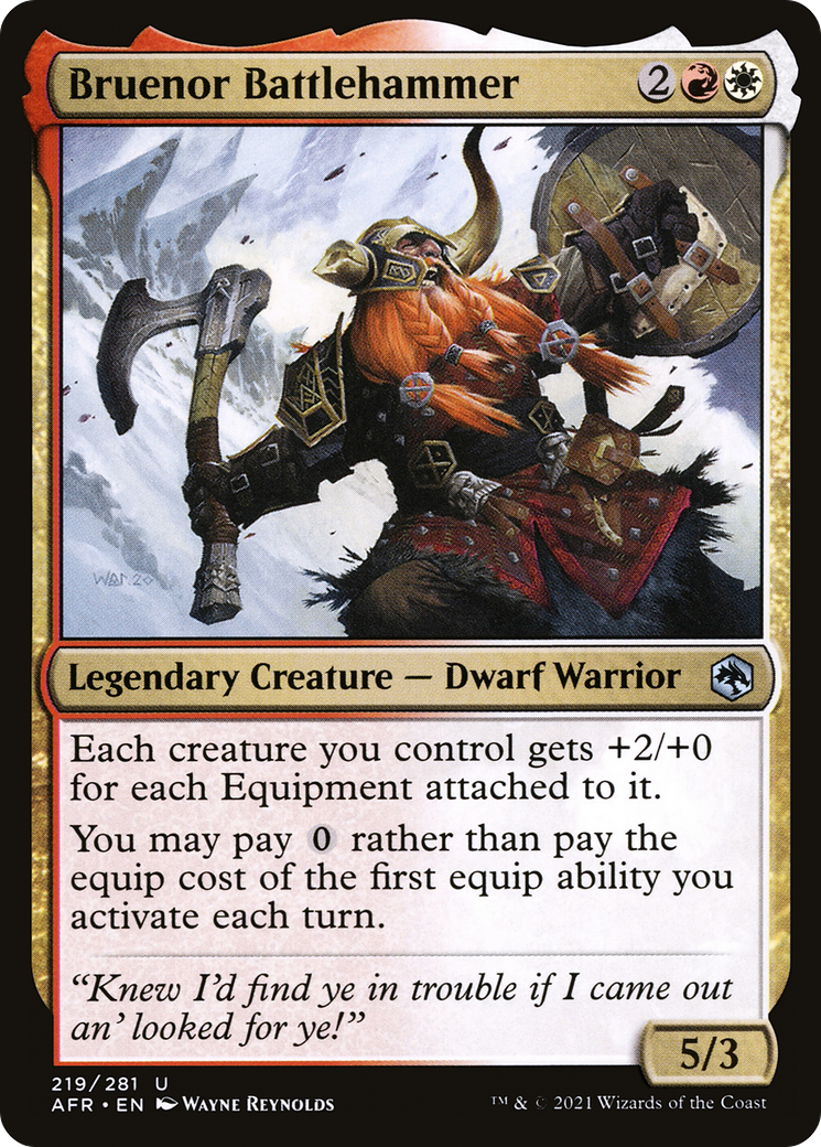 Bruenor Battlehammer (219) [Adventures in the Forgotten Realms] - Deck Out Gaming