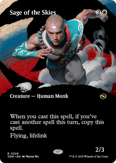 Sage of the Skies (Borderless) (328) [Tarkir: Dragonstorm] - Deck Out Gaming