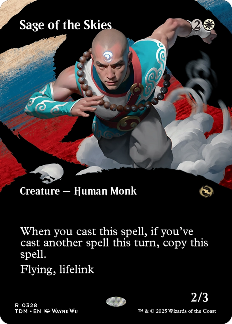 Sage of the Skies (Borderless) (328) [Tarkir: Dragonstorm] - Deck Out Gaming