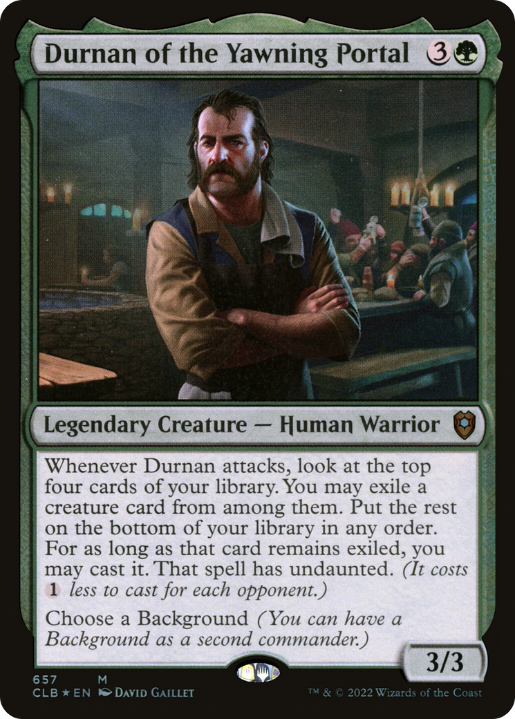 Durnan of the Yawning Portal (657) [Commander Legends: Battle for Baldur's Gate] foil - Deck Out Gaming