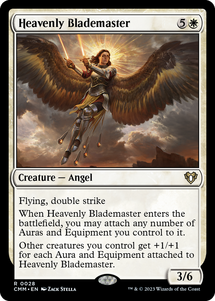Heavenly Blademaster (28) [Commander Masters] - Deck Out Gaming