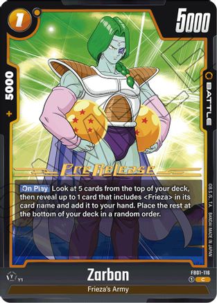 Zarbon (FB01-116) [Awakened Pulse Pre-Release Cards] - Deck Out Gaming