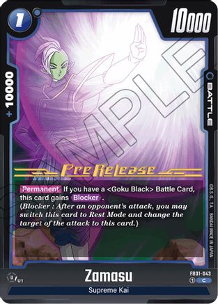 Zamasu - FB01-043 (FB01-043) [Awakened Pulse Pre-Release Cards] - Deck Out Gaming