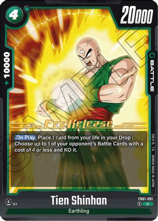 Tien Shinhan - FB01-091 (FB01-091) [Awakened Pulse Pre-Release Cards] - Deck Out Gaming