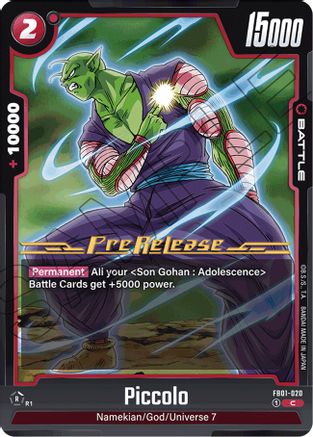 Piccolo - FB01-020 (FB01-020) [Awakened Pulse Pre-Release Cards] - Deck Out Gaming