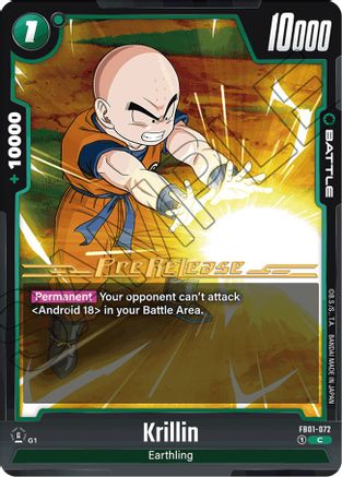 Krillin - FB01-072 (FB01-072) [Awakened Pulse Pre-Release Cards] - Deck Out Gaming