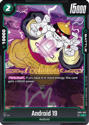 Android 19 (FB01-082) [Awakened Pulse Pre-Release Cards] - Deck Out Gaming