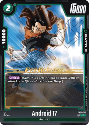 Android 17 - FB01-075 (FB01-075) [Awakened Pulse Pre-Release Cards] - Deck Out Gaming