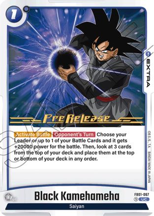 Black Kamehameha (FB01-067) [Awakened Pulse Pre-Release Cards] - Deck Out Gaming