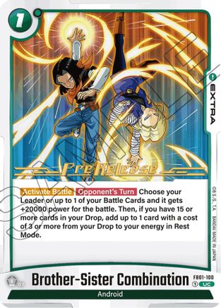 Brother-Sister Combination (FB01-100) [Awakened Pulse Pre-Release Cards] - Deck Out Gaming