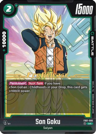 Son Goku - FB01-086 (FB01-086) [Awakened Pulse Pre-Release Cards] - Deck Out Gaming