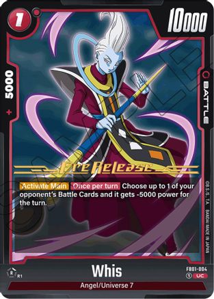 Whis (FB01-004) [Awakened Pulse Pre-Release Cards] - Deck Out Gaming