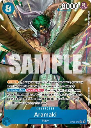 Aramaki (Alternate Art) (OP06-043) [Wings of the Captain] Foil - Deck Out Gaming