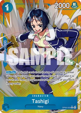 Tashigi (Alternate Art) (OP06-050) [Wings of the Captain] Foil - Deck Out Gaming